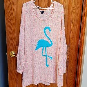 Women's Pink Flamingo Sweater